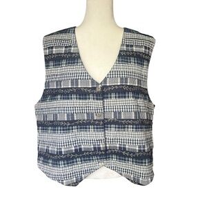 Vintage Layered Cottagecore Quilted Vest 2X